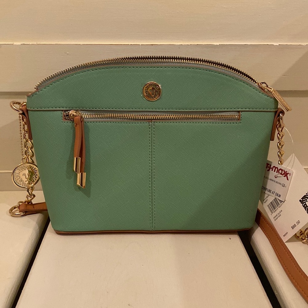 Anne Klein Sawyer Saffiano crossbody mint purse!